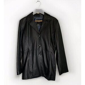 Vintage Colebrook Womens Jacket Soft Leather Black Sz M Y2k Streetwear‎ Grunge
